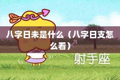 八字日未是什么（八字日支怎么看）