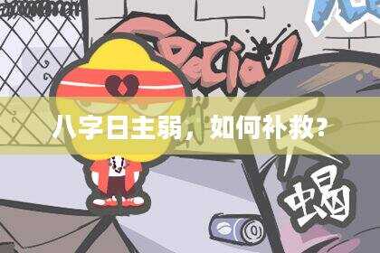 八字日主弱，如何补救？