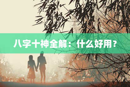 八字十神全解：什么好用？