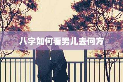 八字如何看男儿去何方