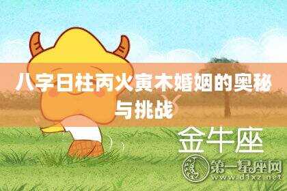 八字日柱丙火寅木婚姻的奥秘与挑战