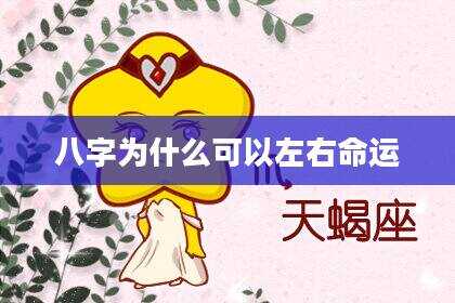 八字为什么可以左右命运