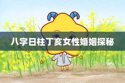 八字日柱丁亥女性婚姻探秘