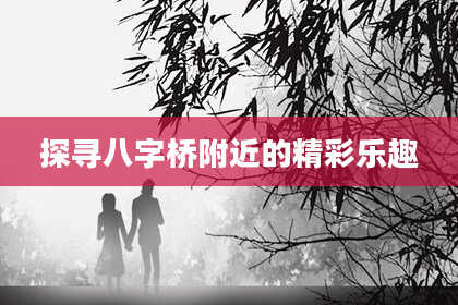 探寻八字桥附近的精彩乐趣