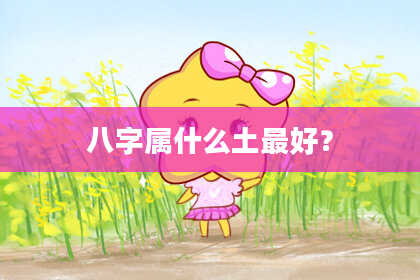 八字属什么土最好？