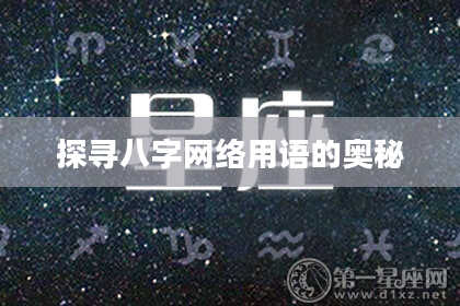 探寻八字网络用语的奥秘