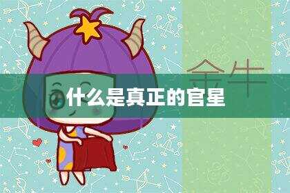 什么是真正的官星