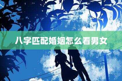 八字匹配婚姻怎么看男女