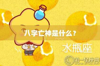 八字亡神是什么？