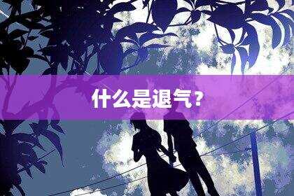 什么是退气？
