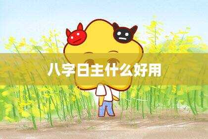 八字日主什么好用
