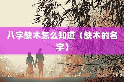 八字缺木怎么知道（缺木的名字）