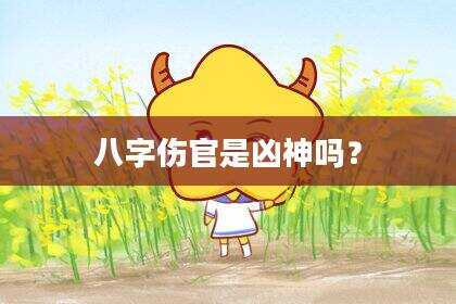 八字伤官是凶神吗？
