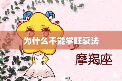为什么不能学旺衰法