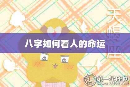 八字如何看人的命运