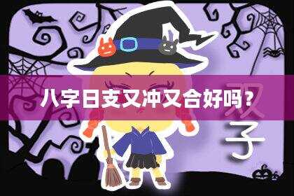八字日支又冲又合好吗？