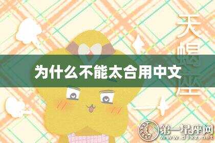 为什么不能太合用中文