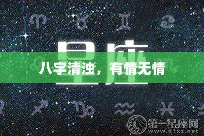 八字清浊，有情无情