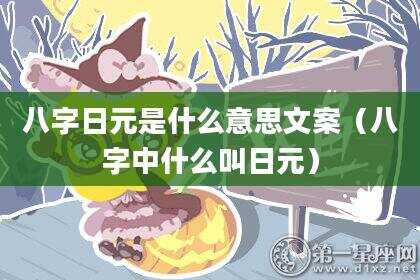 八字日元是什么意思文案（八字中什么叫日元）