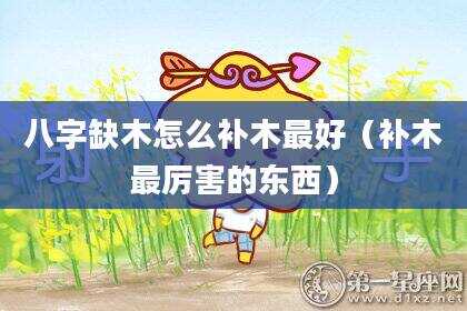 八字缺木怎么补木最好（补木最厉害的东西）