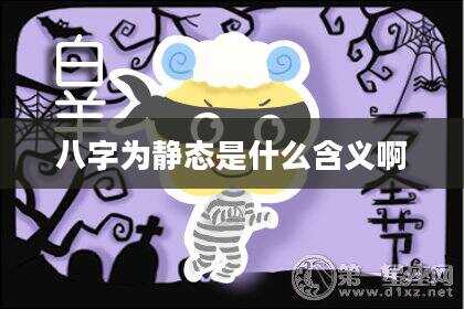八字为静态是什么含义啊