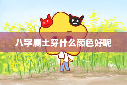 八字属土穿什么颜色好呢