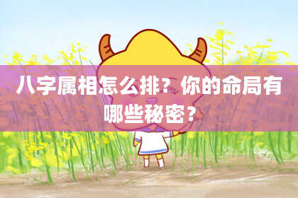 八字属相怎么排？你的命局有哪些秘密？