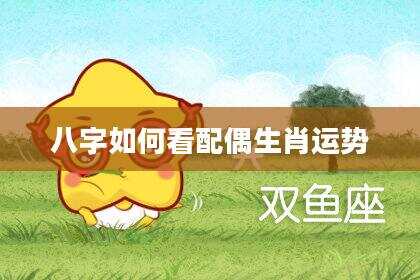 八字如何看配偶生肖运势