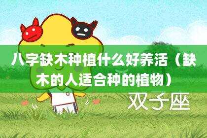 八字缺木种植什么好养活（缺木的人适合种的植物）