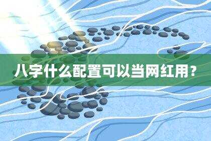八字什么配置可以当网红用？