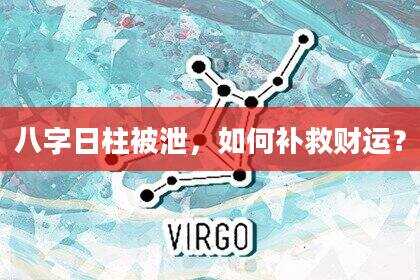 八字日柱被泄，如何补救财运？
