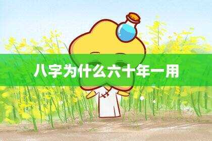 八字为什么六十年一用