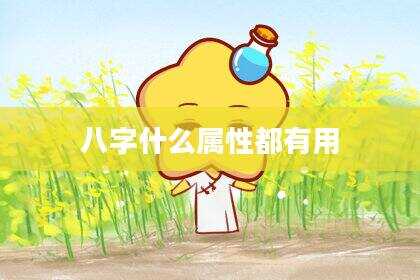 八字什么属性都有用