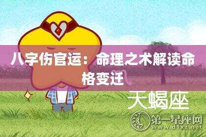 八字伤官运：命理之术解读命格变迁