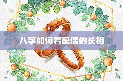 八字如何看配偶的长相