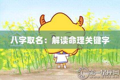 八字取名：解读命理关键字