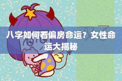 八字如何看偏房命运？女性命运大揭秘