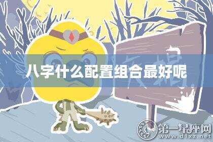 八字什么配置组合最好呢
