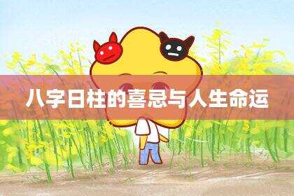 八字日柱的喜忌与人生命运