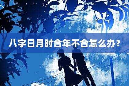 八字日月时合年不合怎么办？