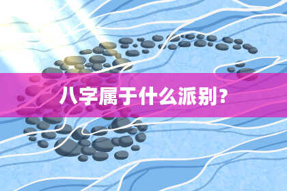 八字属于什么派别？