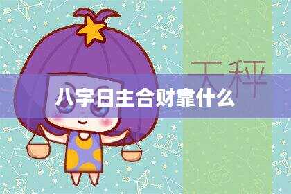 八字日主合财靠什么