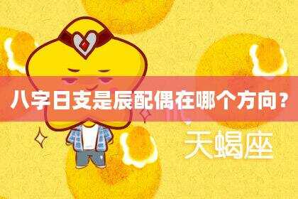八字日支是辰配偶在哪个方向？